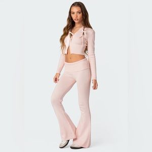 🌸Knitted Low Rise Fold Over Pants🌸